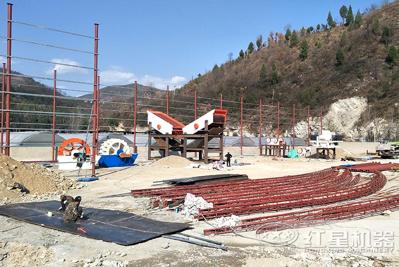 洗砂廠在建現(xiàn)場(chǎng)