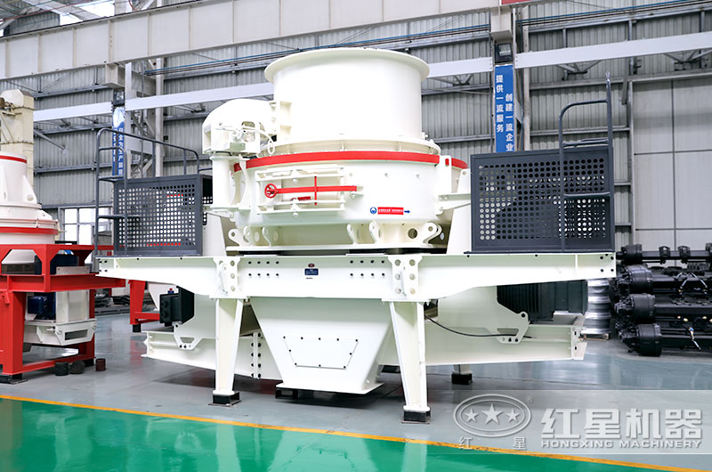 砂巖沖擊式制砂機(jī)車間實(shí)拍圖