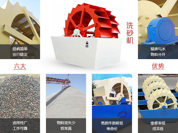時(shí)產(chǎn)100噸的輪斗洗砂機(jī)生產(chǎn)優(yōu)勢