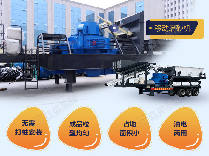 移動(dòng)制砂機(jī)優(yōu)勢(shì)展示