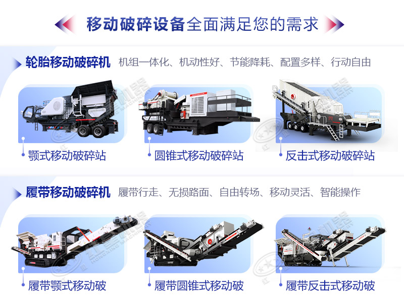 移動(dòng)破碎機(jī)可搭載多種設(shè)備