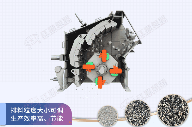 反擊式板錘制砂機原理動態(tài)圖